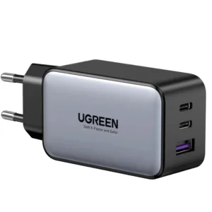 شارژر دیواری 65 وات با دو پورت USB-C و یک پورت USB-A یوگرین مدل X553 کد 35042