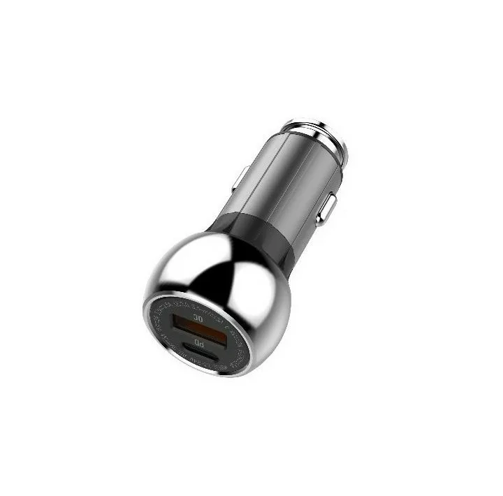 شارژر فندکی الدینیو مدل C1 به همراه کابل تبدیل USB-C