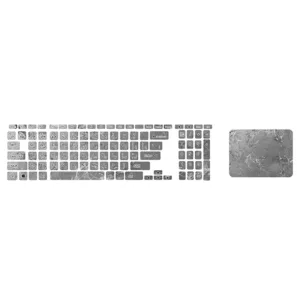 استیکر لپ تاپ توییجین و موییجین طرح هندسی کد 22 مناسب برای لپ تاپ 15.6 اینچ به همراه برچسب حروف فارسی کیبورد