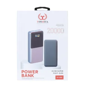 پاوربانک 22.5 وات یوشیتا مدل YP-003 ظرفیت 20000 میلی آمپر ساعت