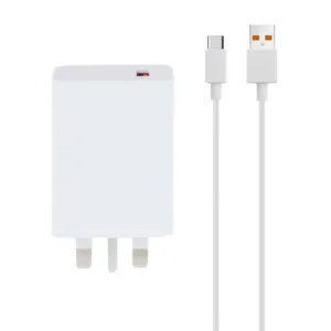 شارژر شیائومی مدل MDY-11-EY 33wfast 3pin original به همراه کابل تبدیل usb-c