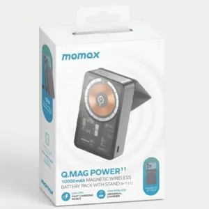 پاور بانک 20 وات مومکس مدل Q.MAG POWER11 ظرفیت 10000 میلی آمپر ساعت به همراه کابل USB-C