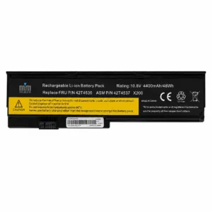باتری لپ‌تاپ 6 سلولی دابل ام مدل 43R9254 مناسب برای لپ تاپ  ThinkPad X200 X201