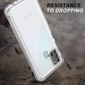 کاور مدل ژله ای مناسب برای گوشی موبایل سامسونگ Galaxy A21s به همراه محافظ لنز دوربین