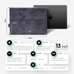 کاور لپ تاپ پِروین مدل LC-23 مناسب برای Zenbook OLED سایز 13 اینچ به همراه کیف اکسسوری
