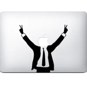 برچسب تزئینی ونسونی مدل Apple Victory مناسب برای مک بوک