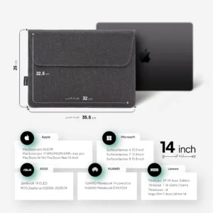 کاور لپ تاپ پِروین مدل LC-31 مناسب برای LENOVO Yoga Slim 7i Aura Edition سایز ۱۴ اینچ