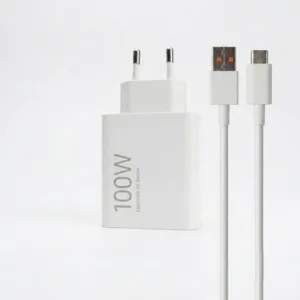 شارژر دیواری ۱۰۰ وات مدل MDY-19-ER به همراه کابل تبدیل USB-A به USB-C