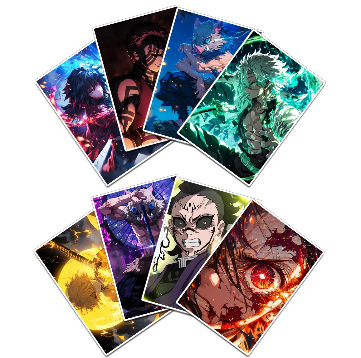 استیکر و برچسب گوفی مدل تانجیرو نزوکو انیمه شیطان کش Demon Slayer Anime کد T03 مجموعه 8 عددی