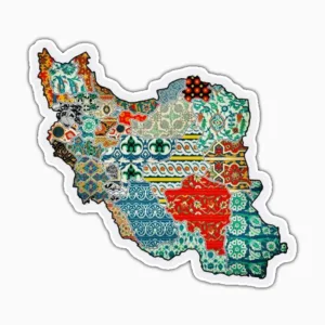 استیکر لپ تاپ و موبایل بووم طرح ایران کد SP1