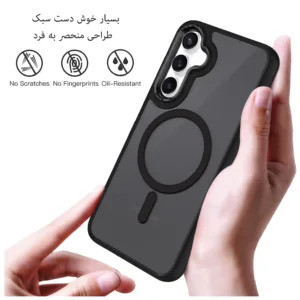 کاور بادی قاب مدل مگ سیف مات طرح Magsafe مناسب برای گوشی موبایل سامسونگ  Galaxy S23 FE