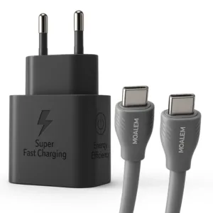 شارژر دیواری 25 وات معلم نوین مدل Galaxy A26 به همراه کابل USB-C