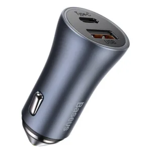 شارژر فندکی باسئوس مدل Golden Contactor Pro به همراه کابل تبدیل USB-C
