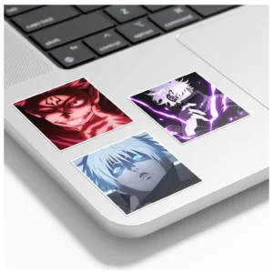 برچسب لپتاپ گوفی مدل انیمه جوجوتسو کایسن Gojo Jujutsu Kaisen Anime کد K11 مجموعه 8 عددی
