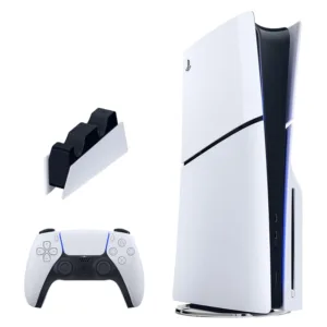 کنسول بازی سونی مدل PlayStation 5 Slim ظرفیت یک ترابایت ریجن 2016A اروپا به همراه پایه شارژر