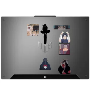استیکر لپ تاپ مدل انیمه N Itachi کد 1020 مجموعه 17 عددی
