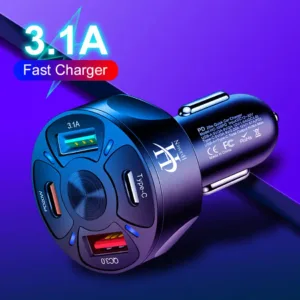 شارژر فندکی 20 وات هارمن مدل CX-2U+2PD QC3FAST