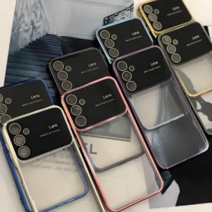 کاور قاب آوش طرح لنس مدل شفاف 05 مناسب برای گوشی موبایل سامسونگ GALAXY S21 FE