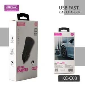 شارژر فندکی 20 وات کلومن مدل KC-C03 به همراه کابل USB-C