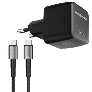 شارژر دیواری 45 وات پاورولوژی مدل Gan2 به همراه کابل USB-C