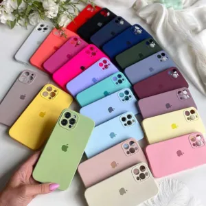 کاور تام قاب مدل سیلیکونی با محافظ لنز کد Clk مناسب برای گوشی موبایل اپل iPhone 16