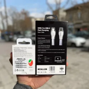 شارژر دیواری 25 وات معلم مدل Galaxy S21 fe به همراه کابل تبدیل USB-C