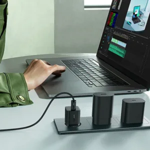 شارژر دیواری 25 وات بیسوس مدل GaN5 mini به همراه کابل تبدیل تایپ سی