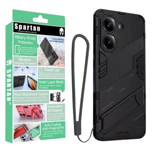 کاور اسپارتان مدل Bibercas Strap مناسب برای گوشی موبایل شیائومی Poco X7 Pro 5G به همراه بندآویز