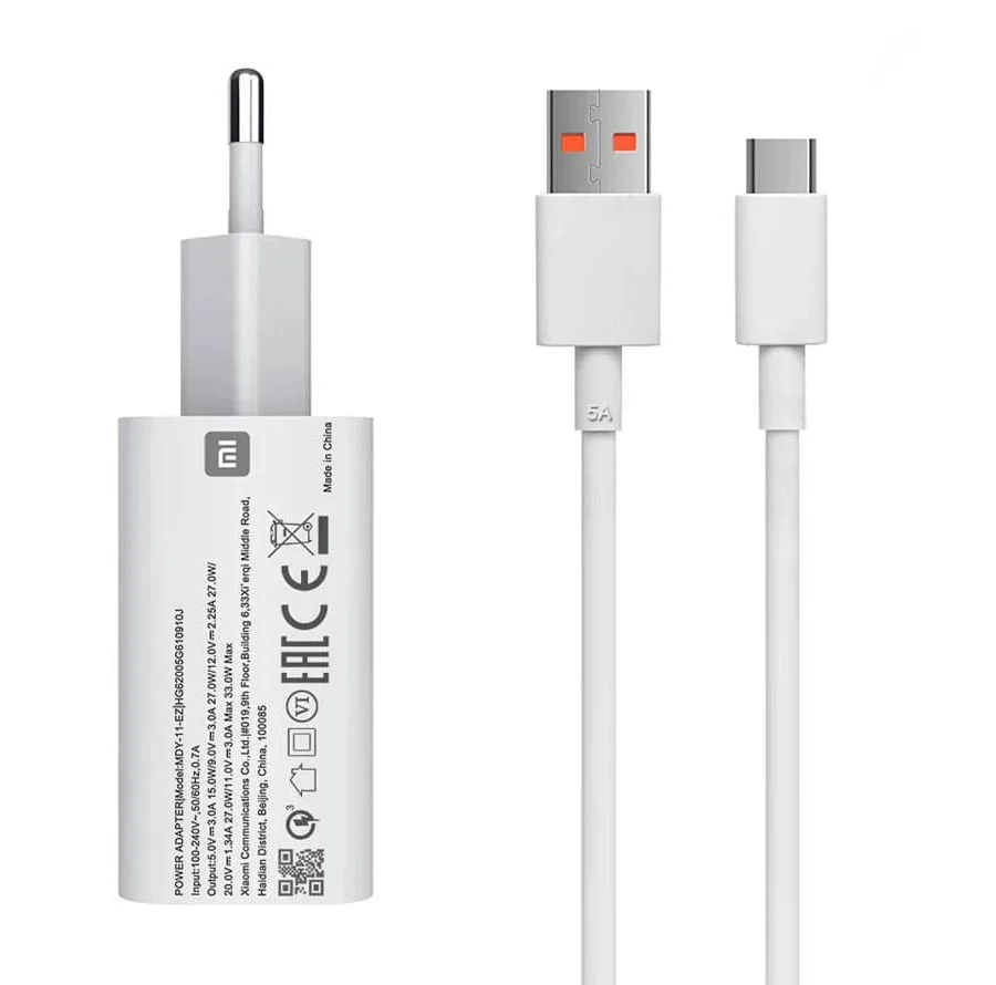 شارژر دیواری 33 وات مدل MDY-11 به همراه کابل USB-C