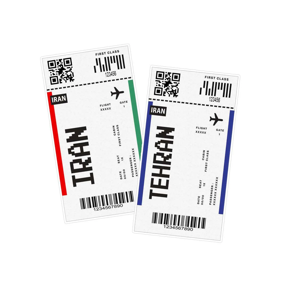 استیکر لپ تاپ ماسا دیزاین طرح ایران شهر تهران کد STMD مجموعه 2 عددی