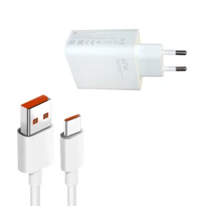 شارژر مدل MDY TURBO 67W به همراه کابل تبدیل USB-C