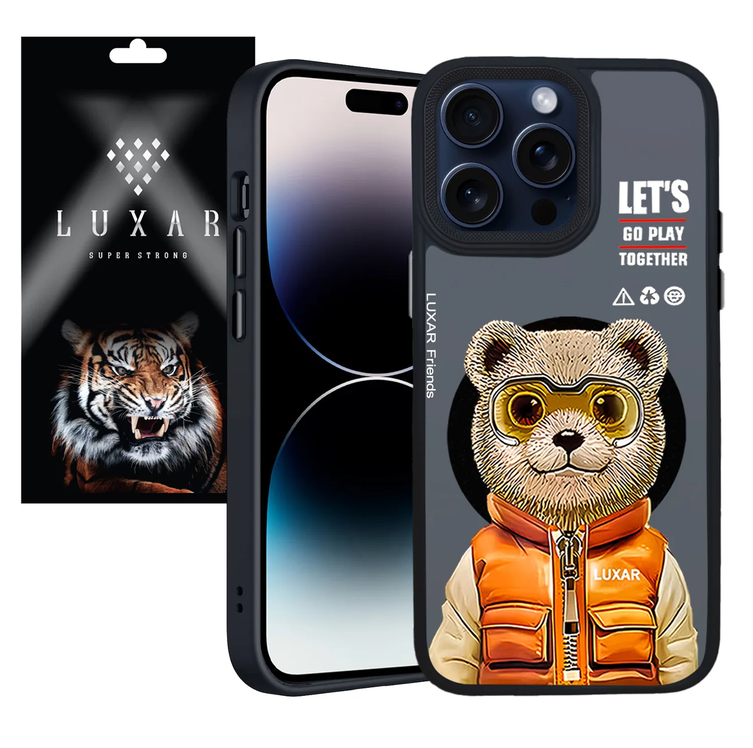 کاور لوکسار مدل Teady Bear مناسب برای گوشی موبایل اپل iPhone 14 Pro Max