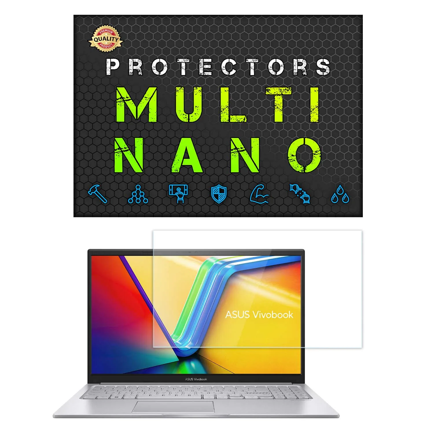 محافظ صفحه نمایش شفاف مولتی نانو مدل X-S1N مناسب برای لپ تاپ ایسوس VivoBook 15 F1504VA-LA 15.6 inch 2025