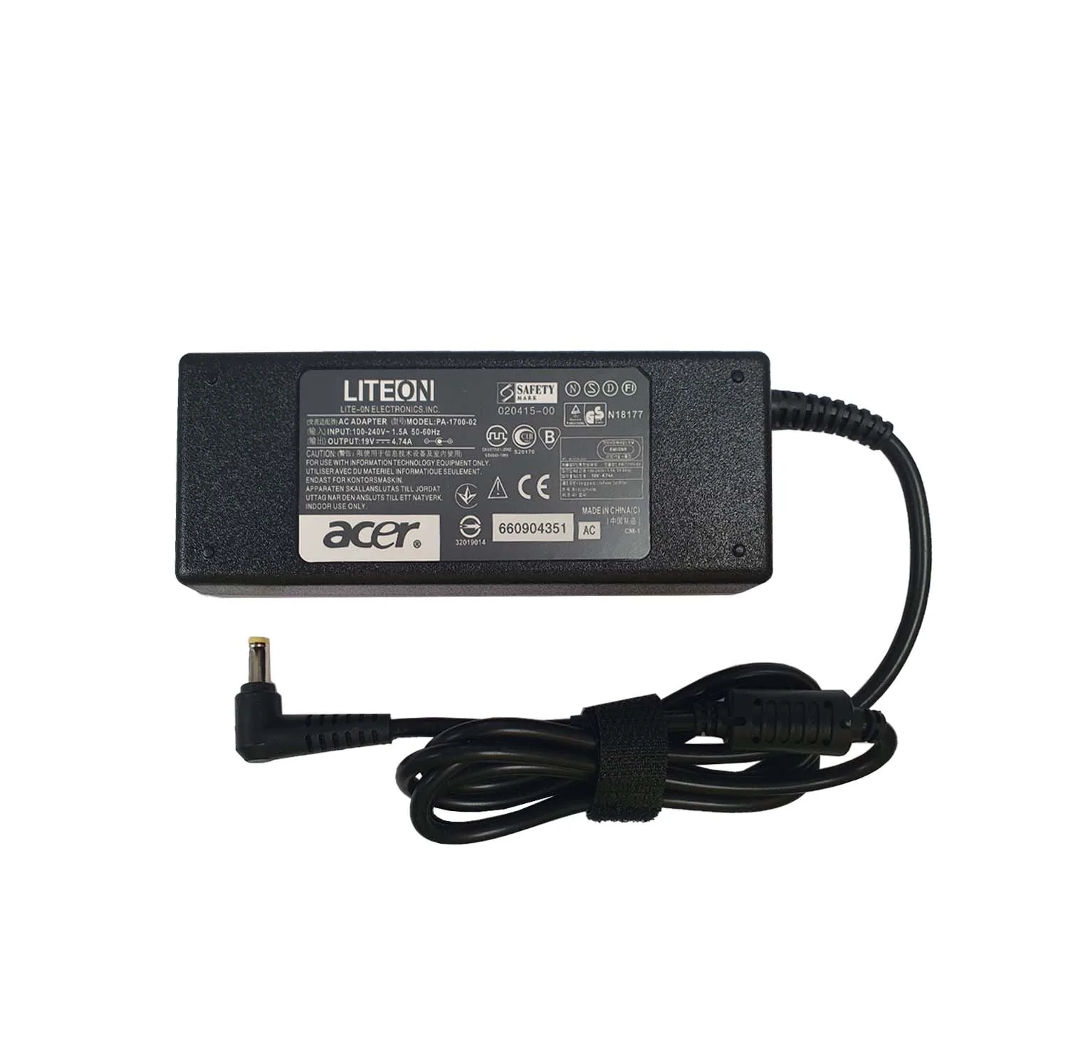 شارژر لپ تاپ 19 ولت 4.7 آمپر مدل PA-1700-02