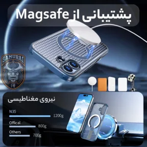 کاور سامورایی مدل Cool Stand مناسب برای گوشی موبایل اپل iPhone 17