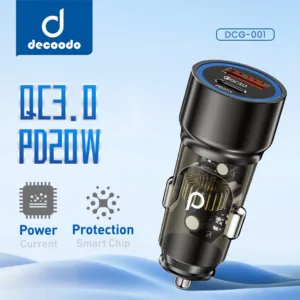 شارژر فندکی 20وات دو پورت دکودو مدل DCG 001