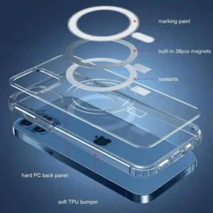 کاور بلو قاب مدل مگ سیف کد 01 مناسب برای گوشی موبایل اپل iPhone 12 Pro Max