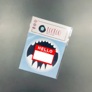 استیکر لپ تاپ لولو طرح سلام اسم من هست HELLO MY NAME IS BLANK کد 771