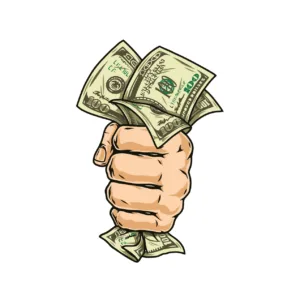 استیکر لپ تاپ طرح دلار کد 2336