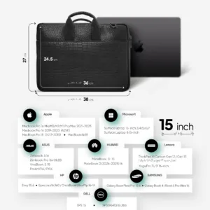 کیف لپ‌تاپ پروین مدل KL25 مناسب برای MacBook Pro سایز 15 اینچ