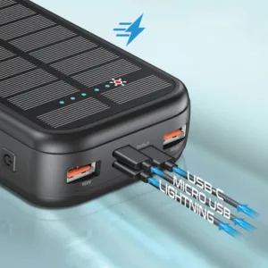 پاوربانک گرین لاین مدل PD20W SOLAR 2 ظرفیت 20000 میلیآمپر ساعت