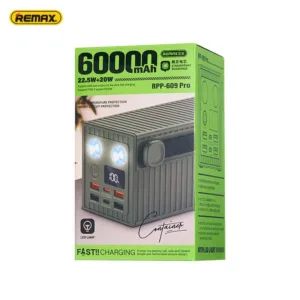 پاوربانک ریمکس مدل RPP-609 Pro ظرفیت 60000 میلی آمپر ساعت