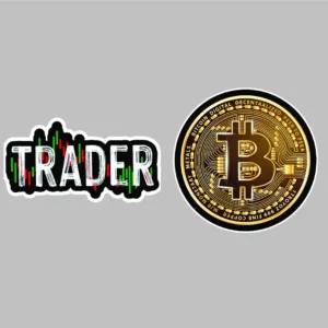 استیکر لپ تاپ کارنیکا طرح ترید-بیت کوین مدل trade-bitcoin-2222018 مجموعه 2 عددی
