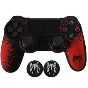 محافظ دسته پلی استیشن ۴ مدل Spider PS4369 به همراه روکش آنالوگ
