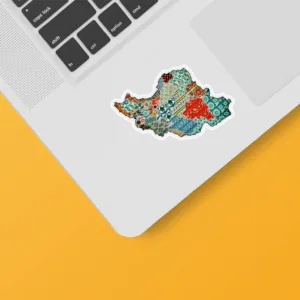 استیکر لپ تاپ و موبایل بووم طرح ایران کد SP1