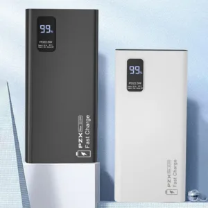 پاوربانک پی زد ایکس مدل V83 Fast Charge 22.5W ظرفیت 20000 میلی آمپر ساعت
