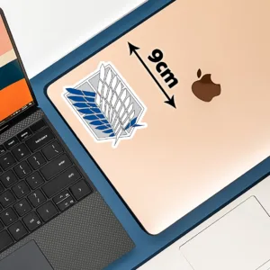استیکر لپ تاپ پیکسل میکسل مدل انیمه اتک ان تایتان لوگو کد 01
