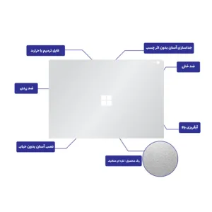 برچسب محافظ توییجین و موییجین کد 02 مناسب برای لپ تاپ مایکروسافت surface book 1/13.5inch