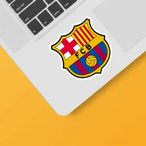 استیکر لپ تاپ و موبایل بووم طرح لوگو بارسلونا کد mr28