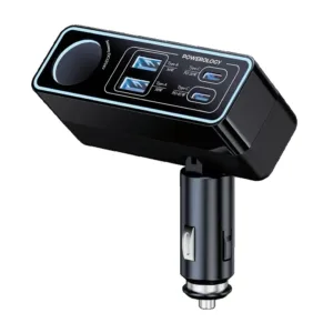 شارژر فندکی 125 وات 5 پورت پاورولوجی مدل Brio 125W PWDA58BK